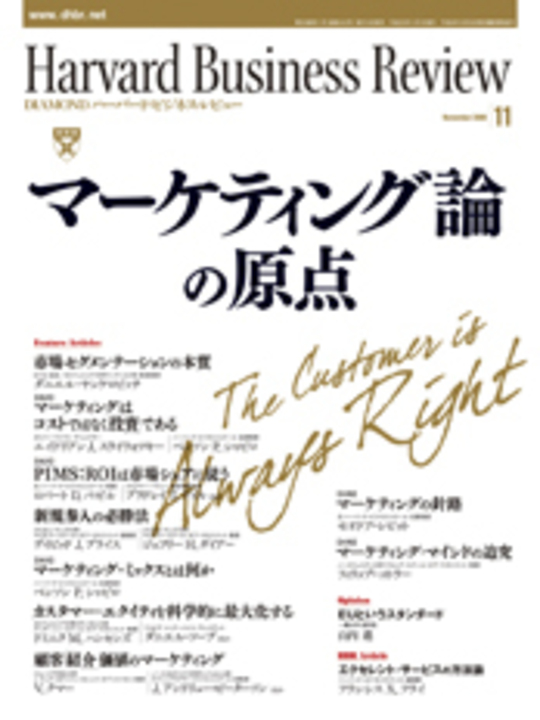 2008年11月号 マーケティング論の原点 表紙