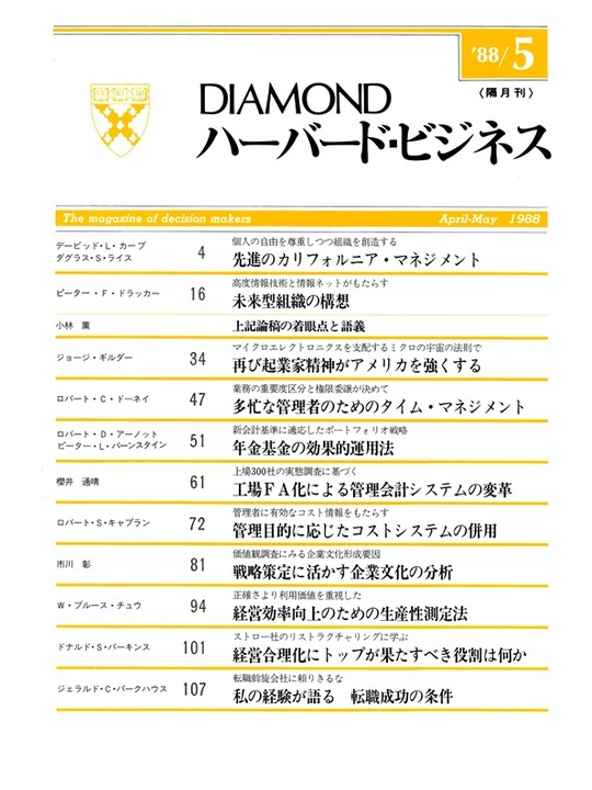 1988年5月号  表紙