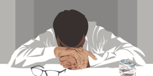 ストレスで疲れ切った同僚との付き合い方