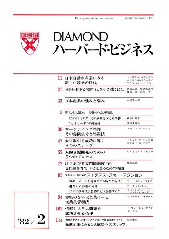 1982年2月号  表紙