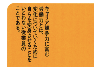 キャリア競争力プログラムが創る自律する社員