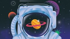 宇宙空間のブルーオーシャン